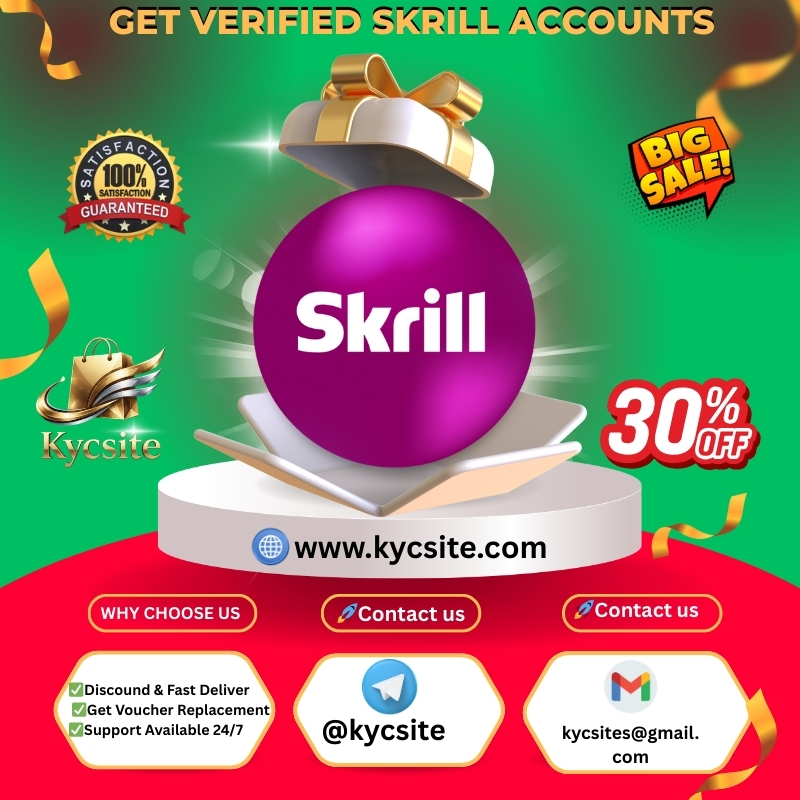 Get Verified Skrill Accounts